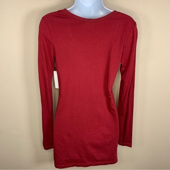 NEW Abound XXS Burgundy Red Long Sleeve Stretch 00 Casual - Picture 5 of 8